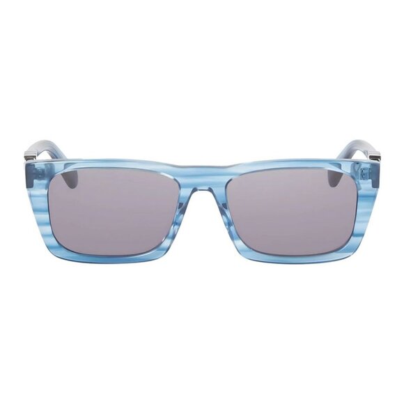 NEW OFF-WHITE SUNGLASSES OERI13E OFF-WHITE  ALBANY 4407 STRIPED BLUE/DARK GREY